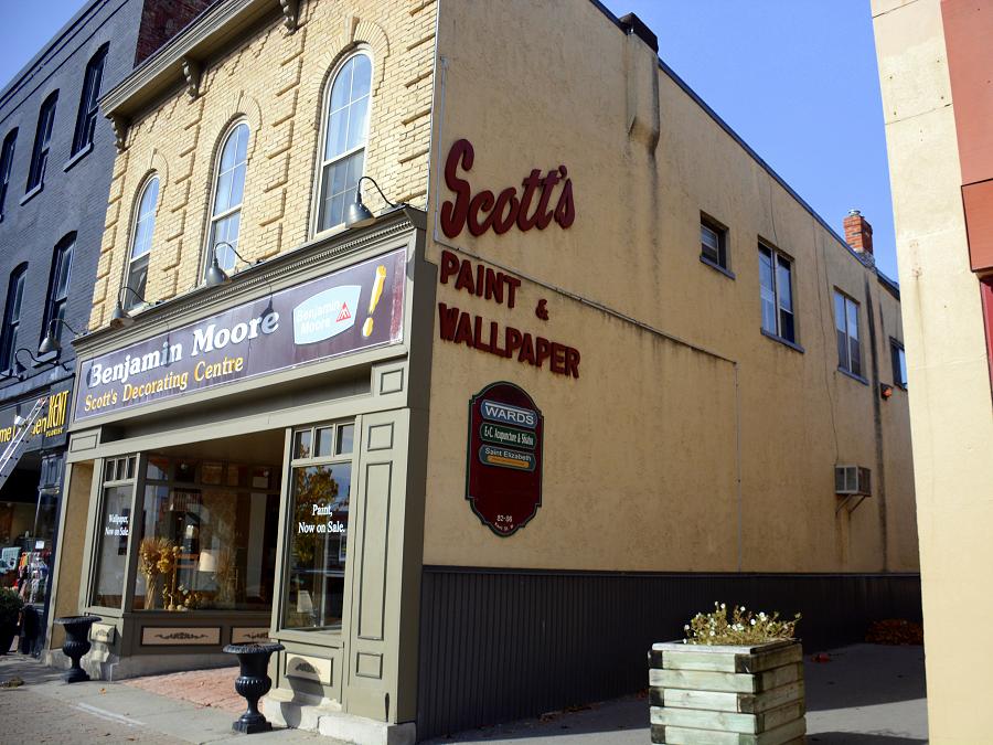 Scott's Decorating Centre has been a fixture in Lindsay's downtown core since 1955. (Photo: Eva Fisher)