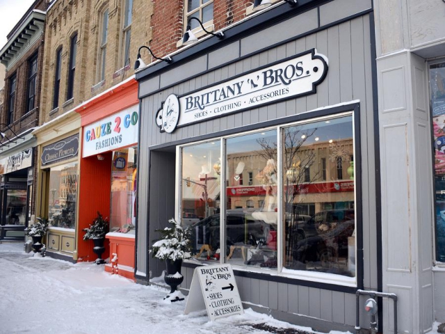 Brittany n' Bros, a boutique shop located on Kent Street in downtown Lindsay, features shoes, clothing, and accessories. It's run by mother-daughter team Tammy and Brittany Thompson. (Photo: Eva Fisher)