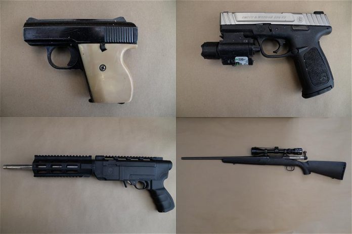 Some of the weapons police have seized during their Project Runway drug investigation (supplied photos)