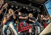 Canadian Celtic rockers Mudmen -- Mike Meacher, Sandy Campbell, Dan Westenenk, Robby Campbell, and Jeremy Burton (not pictured) -- return to Peterborough's Market Hall on January 14 (photo courtesy of Mudmen)