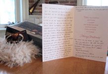 The gift included a scarf, chocolates, a Tim Horton's gift card, and a handwritten Christmas card with a message of hope (photo: Susan McKenzie)