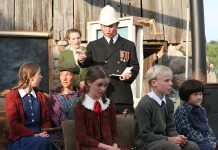 A scene from 4th Line Theatre's 2007 production of Leanna Brodie's Schoolhouse. The Millbrook outdoor theatre company is hosting a public staged reading of the play, with aspiring actors from a workshop earlier in the day, on the afternoon of Saturday, February 4. (Photo: Wayne Eardley, Brookside Studio)