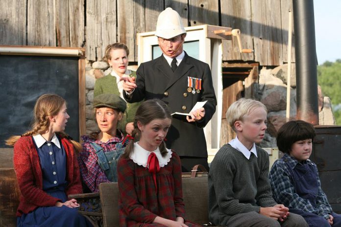A scene from 4th Line Theatre's 2007 production of Leanna Brodie's Schoolhouse. The Millbrook outdoor theatre company is hosting a public staged reading of the play, with aspiring actors from a workshop earlier in the day, on the afternoon of Saturday, February 4. (Photo: Wayne Eardley, Brookside Studio)