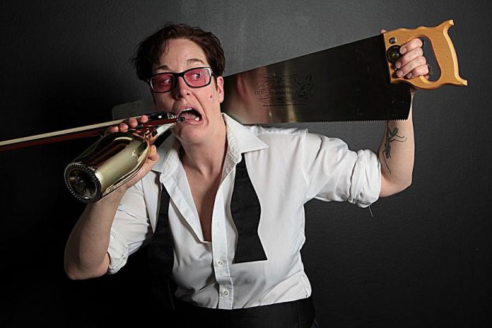 An interview with Charlie Cathy Petch, who performs their full-length spoken word vaudeville play "Mel Malarkey Gets The Bum's Rush" at The Theatre on King in downtown Peterborough from March 29 to April 2 (photo courtesy of Charlie Petch)