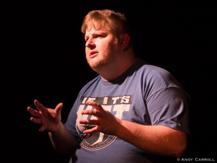 Actor, poet, and musician Josh Butcher performs his original one-man show The Origin of a Designated Driver at The Theatre On King from March 16 to 18 (photo: Andy Carroll)