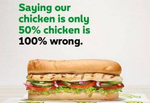 Fast-food chain Subway claims the results of the CBC Marketplace DNA testing, contracted to Trent University's Wildlife Forensic DNA Laboratory, are wrong (photo: Subway / Facebook)