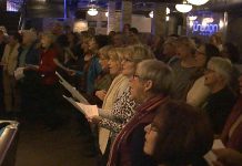 The 3 Alarm Choir, Peterborough's own drop-in choir, gets together monthly at The Junction in downtown Peterborough to rehearse and perform a popular tune in three-party harmony. The next "sing" is on May 8 when the choir will learn and sing U2's "Pride (In The Name of Love)".