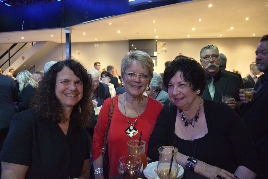 Cynthia Keech, Winnie Norman, and Maureen Taverner were among the many gathered to celebrate Peterborough's business elite. (Photo: Eva Fisher / kawarthaNOW.com)