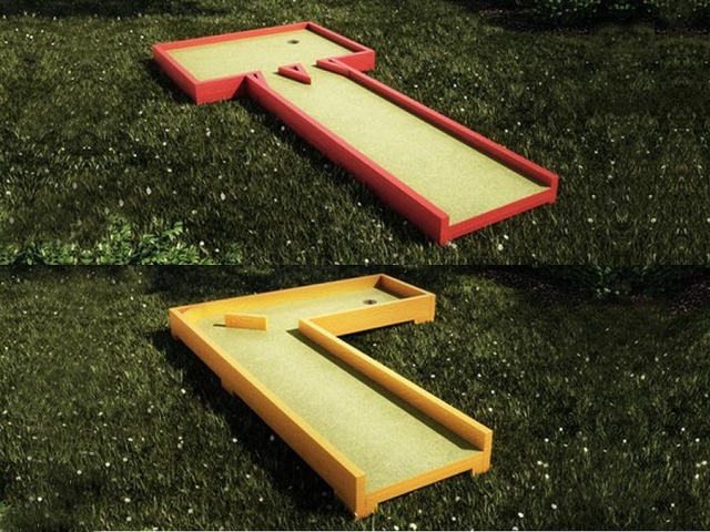 Build your own portable mini golf course: Merrett Home Hardware Building Centre has the plans and materials. (Photo: Home Hardware)