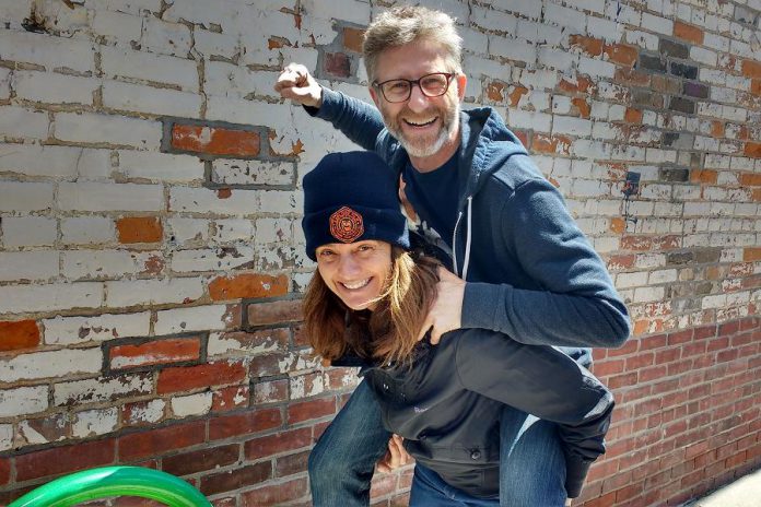 Comedians Tamara Bick and Drew Antzis are asking Peterborough residents to help them save their marriage at a live performance of "Settle This Thing" on May 12 at The Theatre on King in downtown Peterborough. (Photo: Sam Tweedle / kawarthaNOW)