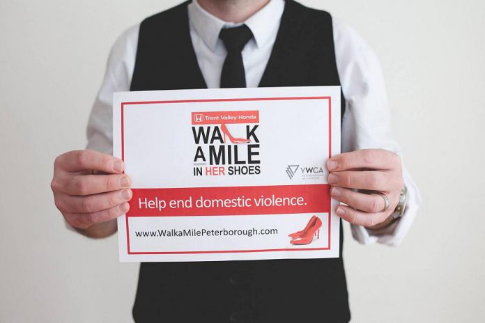 There's still time to register for Walk a Mile in Her Shoes, or to pledge your support to an individual participant or team, before the event takes place on Friday, May 26. (Photo: YWCA Peterborough Haliburton)