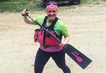 Among other things, local teacher Amy Semple is a breast cancer survivor and the youngest member of Survivors Abreast. She will be paddling in Peterborough's Dragon Boat Festival on June 10 in Del Crary Park.
