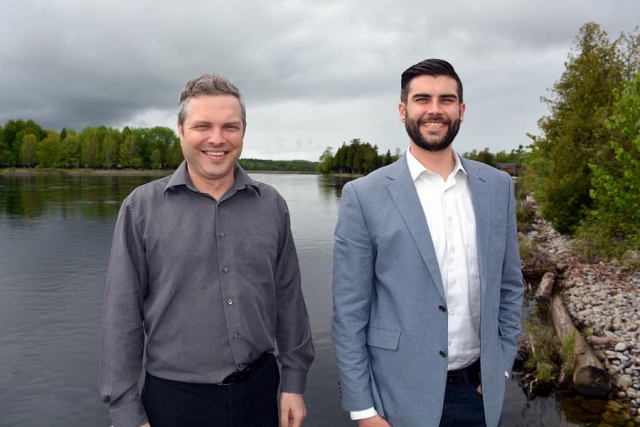 Stuart Scott and Jeff Blodgett of Darling Insurance will help you get the coverage you need this summer (Photo: Eva Fisher / kawarthaNOW.com)