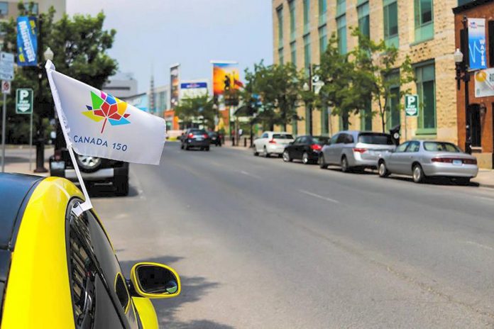 The streets of downtown Peterborough will be crowded on Thursday, June 29 with "Downtown Pop-Up", the first of four days of Canada 150 celebrations in Peterborough. (Photo: Peterborough DBIA)