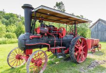 The Father's Day Smoke & Steam Show on Sunday, June 18 at Lang Pioneer Village in Keene is the largest show of its kind in the Kawarthas, featuring tractor and power equipment displays, games, a parade through the village, and more.