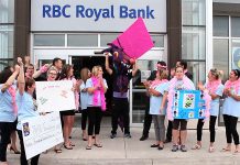 The Dragon Boat team that enjoyed the comforts of the Dragon's Lair last year was the aptly named RBC Queen Bees. They raised $14,135.00 for the Peterborough Regional Health Care Foundation.