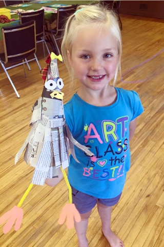 Children can construct and create to their hearts’ content, giving them the opportunity to explore new mediums and create personal works of art. (Photo: Art School of Peterborough)