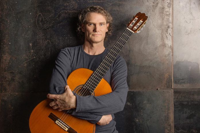 Guitar virtuoso Jesse Cook, best known for his "nuevo flamenco" compositions, performs at Peterborough Musicfest at Del Crary Park on Wednesday, July 5th. (Photo: Allen Clark)