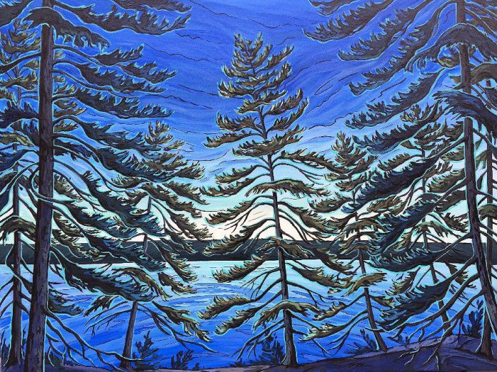 Celebrate Confederation's 150th with an epic show of Canadian art at Gallery on the Lake in Buckhorn (including this piece by Jenny Kastner), read about a local woman who quit her job to buy a winery in the countryside to open Jewel Just Fine Wines in Warsaw, and learn the best tips for buying and selling shoreline property from Lynn Woodcroft of Royal LePage Frank Realty in Buckhorn. (Photo: Gallery on the Lake)