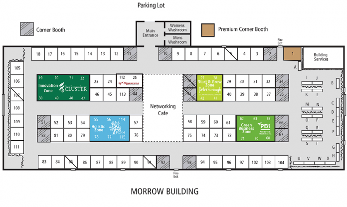 The floor plan for the 2017 Love Local Expo.