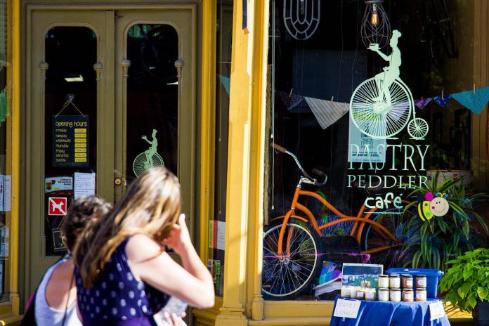 Downtown shops create special sidewalk displays for the annual event. (Photo: Millbrook B.I.A.)