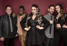 Eh440 (Joe Oliva, Tafari Anthony, Stacey Kay, Luke Stapleton, and Janet Turner) bring their incredible a acapella pop sound to Peterborough Musicfest on Saturday, August 5. (Publicity phot)