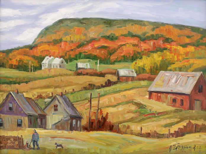 "Canton de l'est Quebec" by Armand Tatossian, oil on canvas. 30 x 40". (Photo courtesy of Galerie Q)