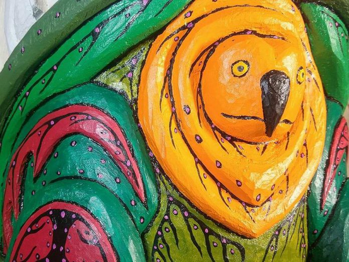 A detail from the Unity Pole by Ojibway artist Kris Nahrgang that will be on display at this year's Canadian National Exhibition (CNE) in Toronto.