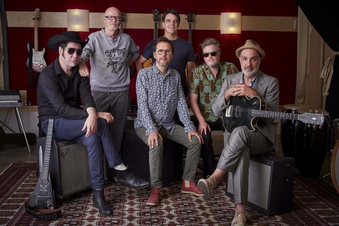 More than 10 years after their farewell show at Toronto's Massey Hall, Rheostatics (Martin Tielli, Hugh Marsh, Dave Clark, Tim Vesely, Kevin Hearn, and Dave Bidini) have reunited and are performing a free concert at Peterborough Musicfest on August 23. (Publicity photo)