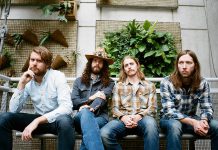 Ewan Currie, Ryan Gullen, Shamus Currie, and Sam Corbett of The Sheepdogs, who are performing at Peterborough Musicfest on August 16. Not pictured are Rusty Matyas and Jimmy Bowskill. (Photo: Vanessa Heins)