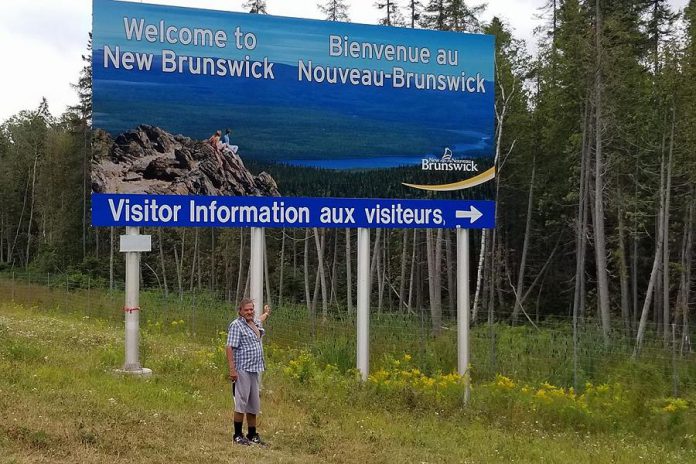 Sutherland arrived in New Brunswick on August 5th. (Photo: Andrew Martin / Facebook)