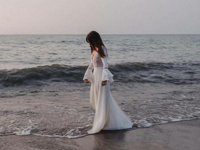 Peterborough native Kate Suhr during a photo shoot at the Scarborough Bluffs for her new full-length album "Selkie Bride", which she will perform at an album release party on September 30 at Peterborough's Market Hall. (Photo: Jennifer Moher)