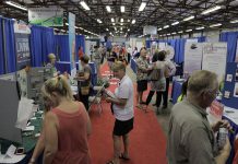 The Peterborough Chamber of Commerce's annual business trade show, LoveLocalPtbo Business Expo, takes place on Wednesday, September 27th from noon to 7 p.m. at the Morrow Building in Peterborough, with more than 110 local businesses participating. As well as the Networking Cafe, the event features the Holistic Health and Wellness Zone, The Start and Grow Zone, The Innovation Zone, and The Green Business Zone. New to the Green Business Zone this year is the Water Wagon, where attendees can refill their water bottles for free. (Photo: Peterborough Chamber of Commerce)