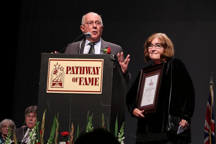 David and Patricia Morton at the 20th annual Pathway of Fame induction ceremony at Showplace Performance Centre in Peterborough on September 9, 2017. The Mortons were inducted under a new "Community Builder" category in recognition of their philanthropic contributions to various community projects. (Photo: Sean Bruce, Freelance Photographer)