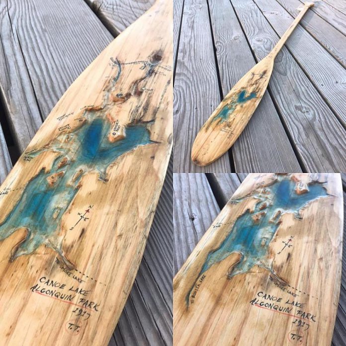 A paddle by Katie Ohlke.  (Photo: Algonquin Outfitters)
