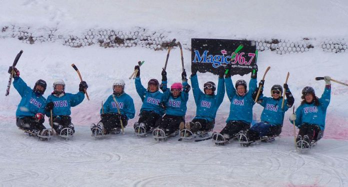 WBN members often organize teams to support community fundraising events, such as the WBN Under the Lock Sledge Hockey Team to support the Kawartha Blazers. (Photo: WBN)