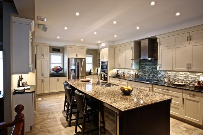 About 80 per cent of the projects Kawartha Lakes Construction works on are large-scale renovations and remodelling, like this renovated kitchen. (Photo: Kawartha Lakes Construction)