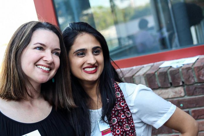 The Women's Business of Network has made recruiting and retaining younger members a key strategy for the organization, including ensuring more young businesswomen are part of the organization's Board of Directors. Pictured are Paula Kehoe, owner of Red Rock Communications and WBN External Communications Director, and Sana Virji, co-founder of Ribbet and founder of Streets of Canada and WBN Program Director. (Photo: WBN)