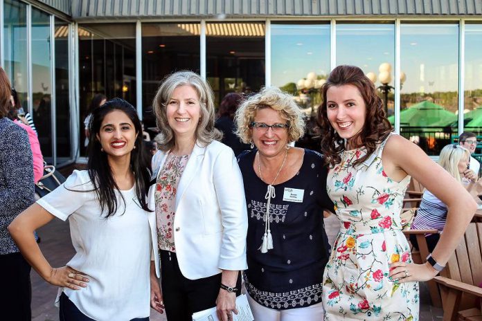 Whether you're a young entrepreneur or a seasoned professional, WBN offers many opportunities to network and to promote your business or organization. Pictured are WBN Program Director Sana Virji, WBN member Marilyn Cassidy, WBN member Susan Dunkley, and WBN Director at Large Josée Kiss. (Photo: Women's Business Network of Peterborough)