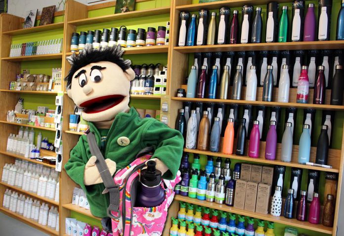 Eric the Recycle Ranger will be at the GreenUP Store (378 Aylmer St. N., Peterborough) from October 16th to 21st for Waste Reduction Week. Kids of all ages are invited to take the Waste Reduction Challenge, win prizes including a PlanetBox, stainless steel straws, books, and more, and to reduce household waste. (Photo: GreenUp)
