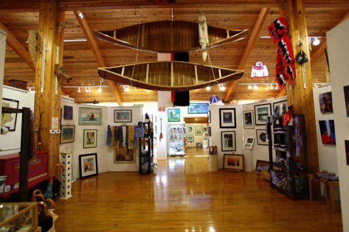 The gallery at Whetung Ojibwa Centre in Curve Lake. (Photo courtesy of Whetung Ojibwa Centre)