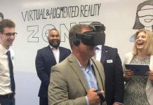 Peterborough-based digital startup Kavtek Software Corporation launched a pilot project for its augmented and virtual reality platforms in the Innovation Cluster's new 'Virtual & Augmented Reality Zone' on October 11, 2017. (Photo: Innovation Cluster Peterborough and the Kawarthas)