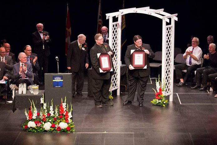 Justin and Mark Hiscox being inducted into Peterborough's Pathway of Fame at Showplace Performance Centre in September 2016.  (Photo: Pathway of Fame)