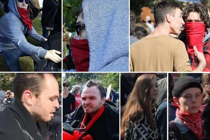 Peterborough police are seeking to identify the people shown in these photos who attended the September 30, 2017 rally. (Photo courtesy of Peterborough Police Service)