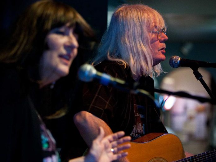 Gailie and Rick Young, known for their uniquely harmonized covers of Beatles music as well as hits by other 1960s British Invasion bands, have been a fixture at The Black Horse Pub in downtown Peterborough since it opened 12 years ago in performance. A benefit concert for Rick Young, who was recently diagnosed with cancer, takes place on Sunday, November 19 at The Venue in downtown Peterborough. (Photo: SLAB Productions)