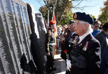 For the first and only time, the City of Peterborough will be updating the Veterans Wall of Honour at Confederation Square to add the names of veterans who were missing from lists when the wall was originally installed in October 2010. (Photo: City of Peterborough)