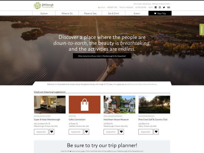 Peterborough & the Kawarthas Tourism website