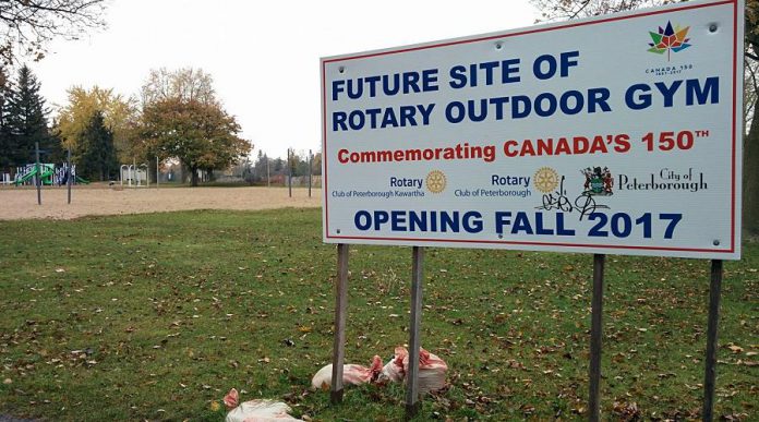 Although it's not opening this fall, the Rotary Outdoor Gym will be constructed at Beavermead Park. Proceeds from the 2017 Kawartha Rotary Online Auction will support the construction of the gym. (Photo: Bruce Head / kawarthaNOW.com)