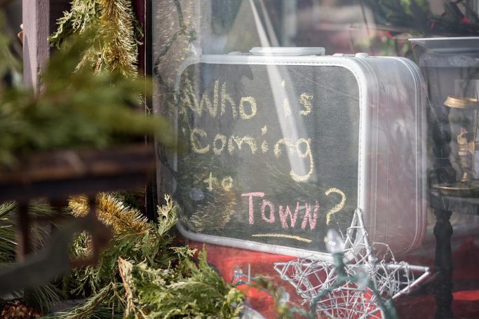 After lighting the village Christmas tree, Santa will be available for photos at the old Town Hall (the Nexicom building). He will be returning to Millbrook for the Santa Claus Parade on Saturday, December 9th.  (Photo: Marjorie McDonald)