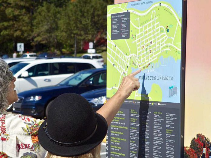 To address tourism-related signage needs, Peterborough & The Kawarthas Economic Development, the City and County of Peterborough, local townships, and Curve Lake First Nation are working on a Tourism Wayfinding Signage program that will allow business kiosk signage. (Photo: Peterborough County)